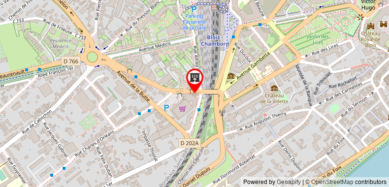 Bản đồ đến ibis Styles Blois Centre Gare