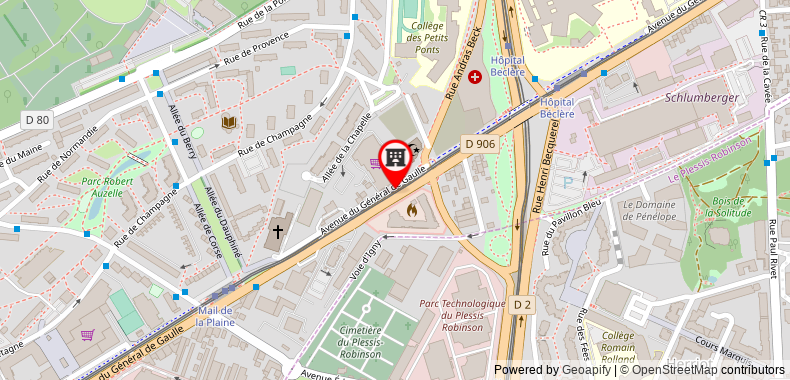 Bản đồ đến Apartment Adagio Access Paris Clamart