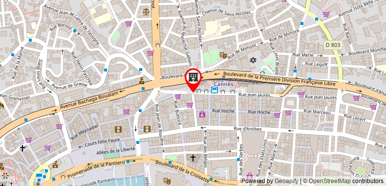 Hotel Colette on maps