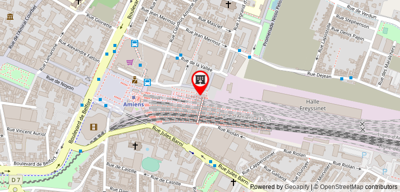 Campanile Amiens Centre-Gare on maps