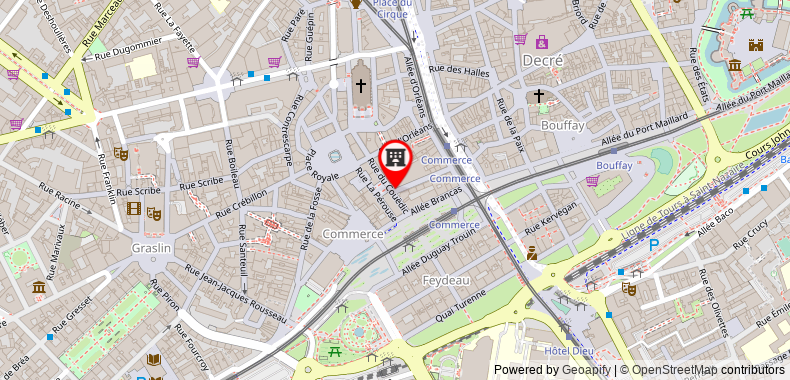 Bản đồ đến Khách sạn Mercure Nantes Centre Grand
