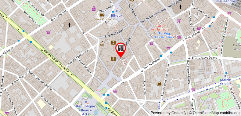 Bản đồ đến Mister Bed Lille Centre