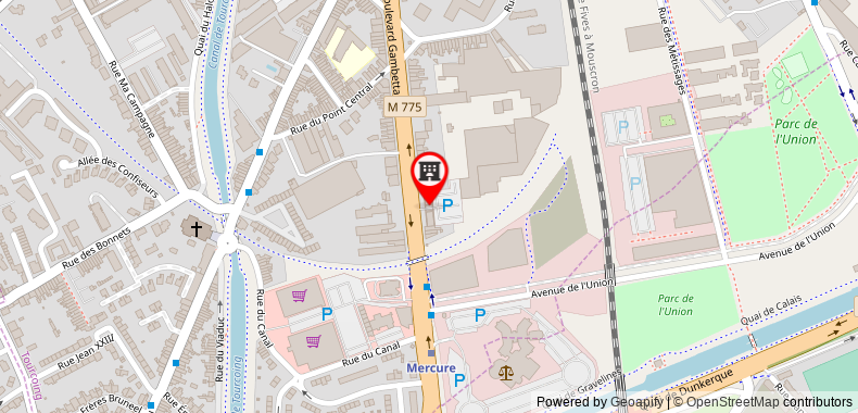 Bản đồ đến Premiere Classe Lille Nord - Tourcoing
