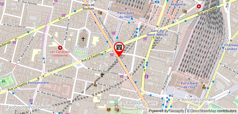 Hotel Libertel Gare du Nord Suede on maps