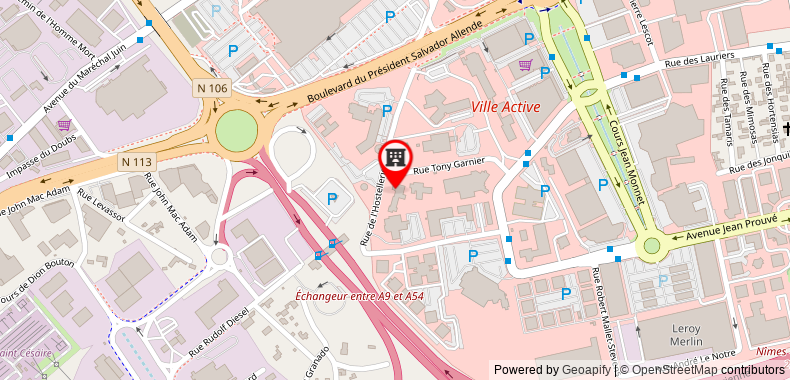 The Originals City, Hotel Costieres, Nimes (Inter-Hotel) on maps