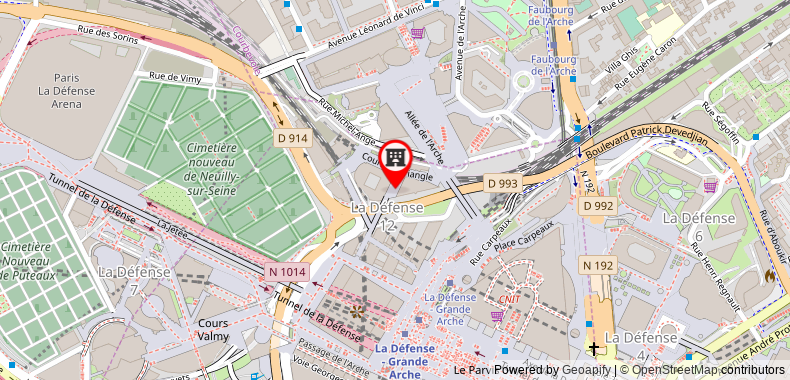 Bản đồ đến Khách sạn Pullman Paris La Defense