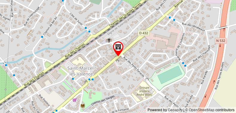 Bản đồ đến Khách sạn Premiere Classe Valence Nord Saint-Marcel-les-Valence