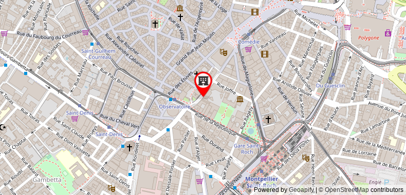 Bản đồ đến Khách sạn Des Arts, Artisanal et Independant