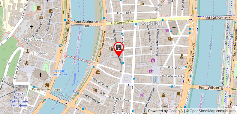 在地图上查看里昂普萊斯吉樂馨樂庭酒店