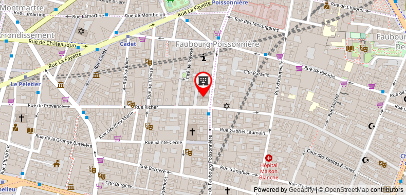 Le Faubourg Hotel on maps