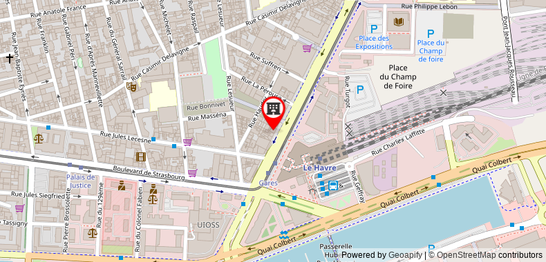 Bản đồ đến Khách sạn Comfort Urban City Le Havre