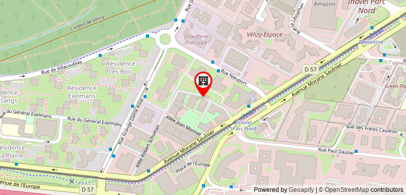 Bản đồ đến Business Apartment Vélizy | Free parking | Shopping