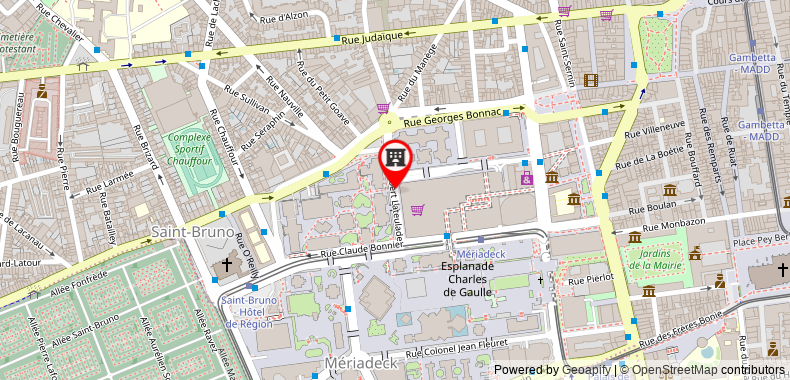 Bản đồ đến Khách sạn Mercure Bordeaux Centre
