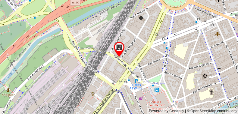 Bản đồ đến City Residence Strasbourg Centre