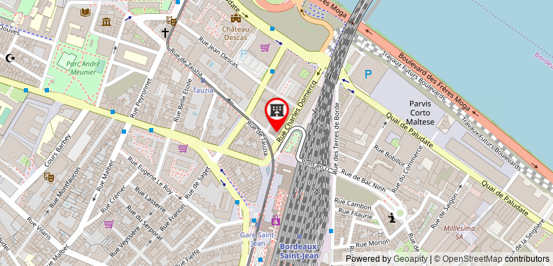 Bản đồ đến Khách sạn Best Western Gare Saint Jean