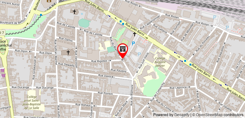 Odalys Campus Amiens Blamont on maps