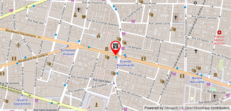 Bản đồ đến Khách sạn Paris Opera affiliated by Melia