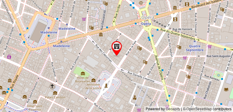 Bản đồ đến Park Hyatt Paris Vendome