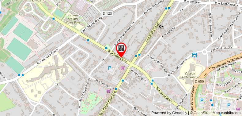 Bản đồ đến Hôtel balladins Cherbourg / Octeville