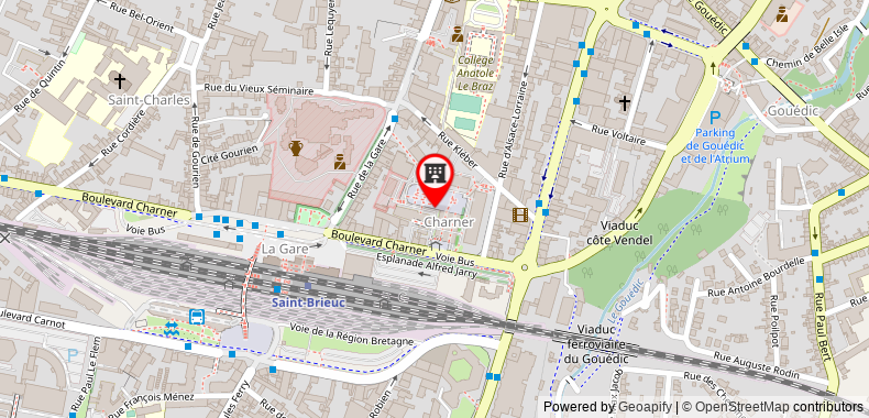 Bản đồ đến Novotel Saint Brieuc Centre Gare