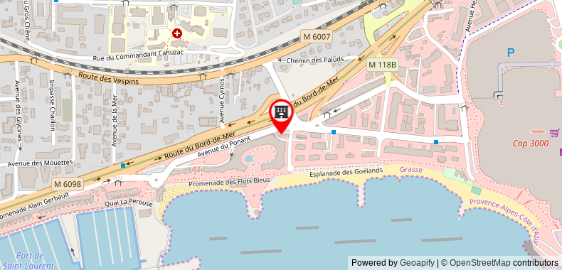 Bản đồ đến Holiday Inn Nice - Port St Laurent