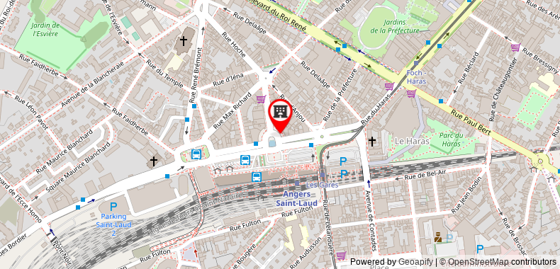 Bản đồ đến Khách sạn Grand de la Gare