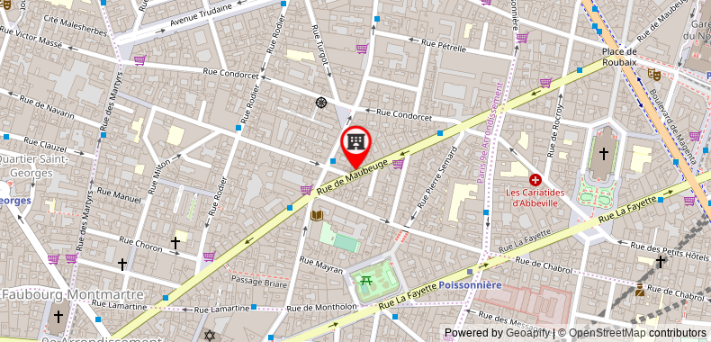 在地图上查看巴黎歌劇院酒店