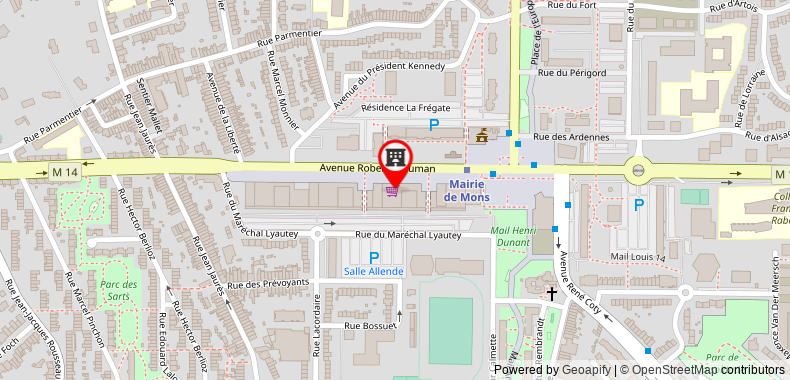 Bản đồ đến Magnifique Appartement Lille WIFI Parking by Servallgroup