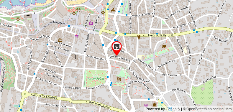 Bản đồ đến Khách sạn Villa Koegui Biarritz - 7B