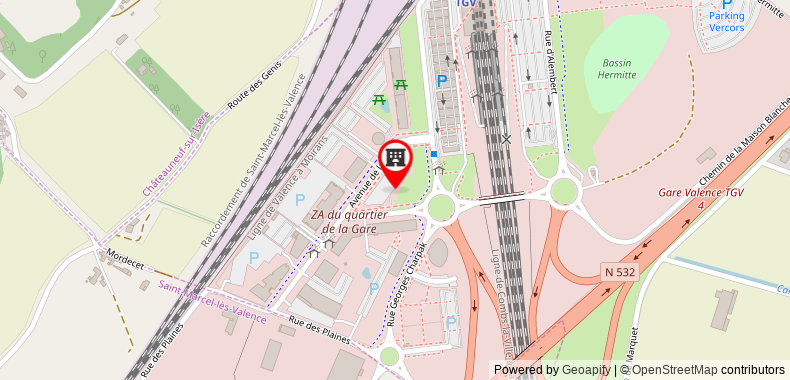 ibis Styles Romans-Valence Gare TGV on maps