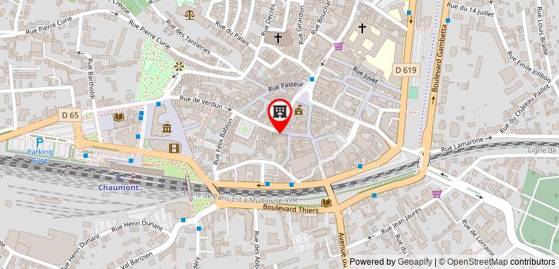 Bản đồ đến ibis Styles Chaumont Centre Gare