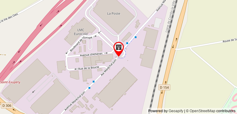 在地图上查看里昂東康鉑酒店-聖艾修伯里機場
