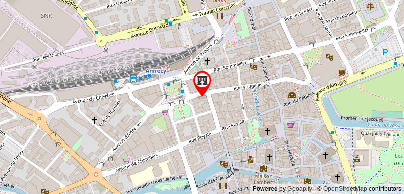 Bản đồ đến Campanile Annecy Centre - Gare