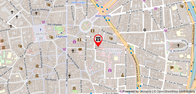 Bản đồ đến Khách sạn Mercure Toulouse Centre Saint-Georges