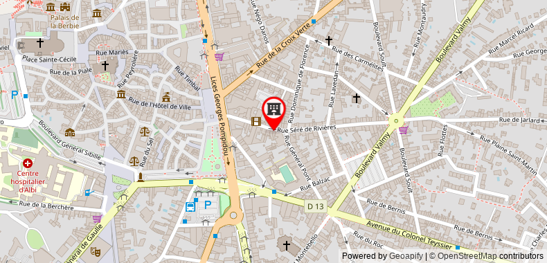 Hotel Chiffre on maps