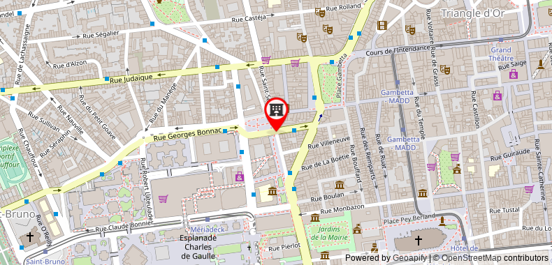 Adagio Bordeaux Gambetta Aparthotel on maps