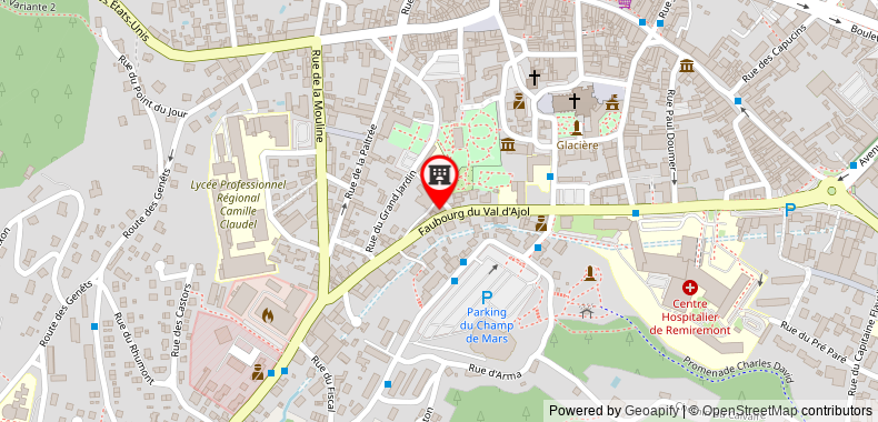 Bản đồ đến Khách sạn The Originals Access, Arum, Remiremont (Inter-)
