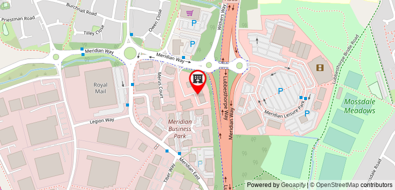 Bản đồ đến Premier Inn Leicester - Braunstone