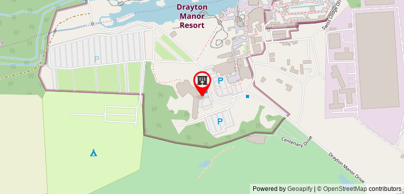 Bản đồ đến Khách sạn Drayton Manor