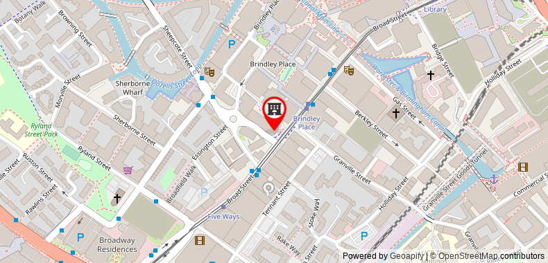 Bản đồ đến Khách sạn Novotel Birmingham Centre