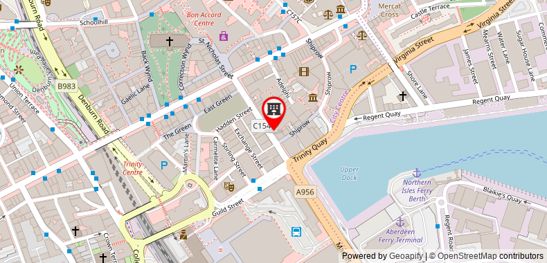 Bản đồ đến Khách sạn Aberdeen Douglas