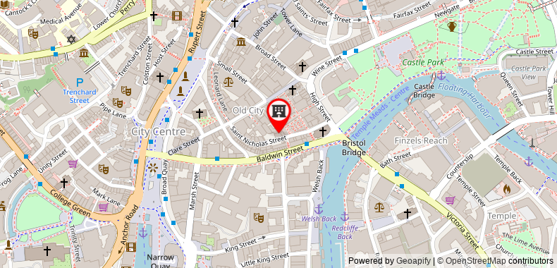 Brooks Guesthouse Bristol on maps