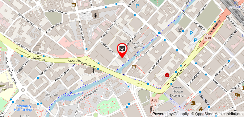 Bản đồ đến Travelodge Birmingham Central Newhall Street