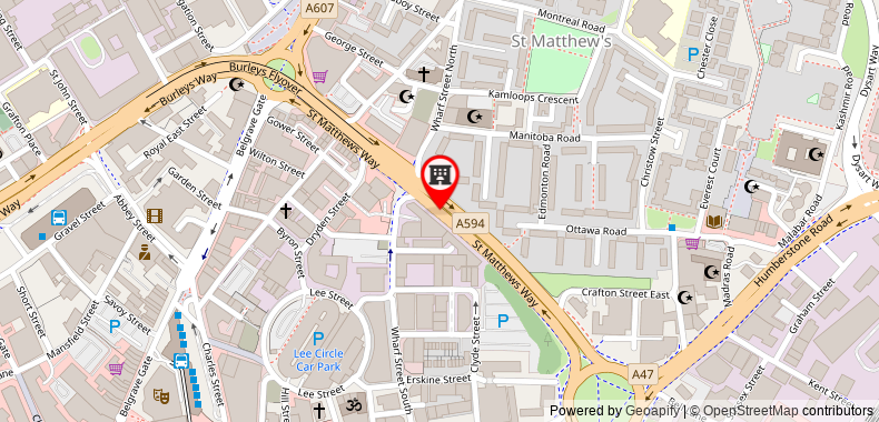 Bản đồ đến Khách sạn Campanile Leicester