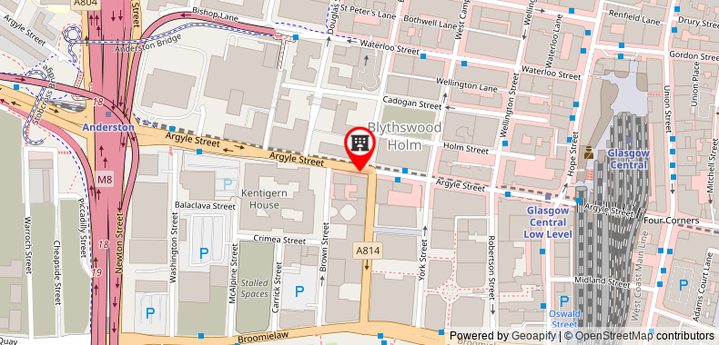 Bản đồ đến Premier Inn Glasgow City Centre - Argyle Street