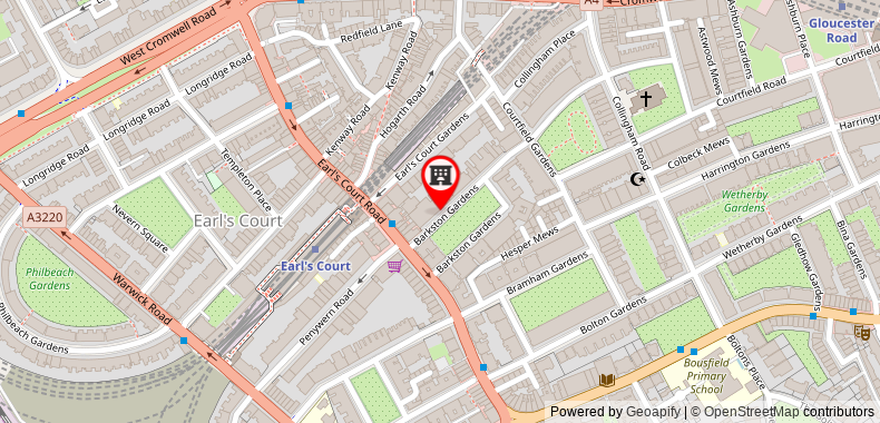 Bản đồ đến Khách sạn Indigo London - Kensington