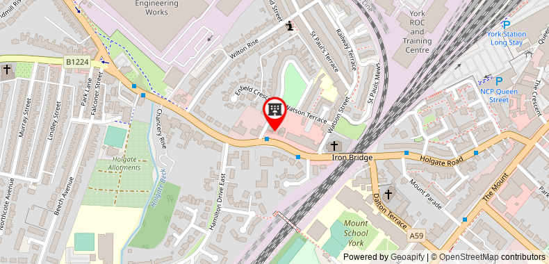 Holgate Hill Hotel on maps