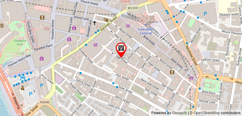 Bản đồ đến Khách sạn EPIC Apart - Seel Street