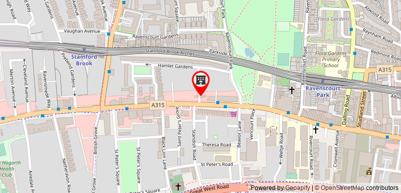 Bản đồ đến Bright Three Bedroom Apartment in Hammersmith - 37