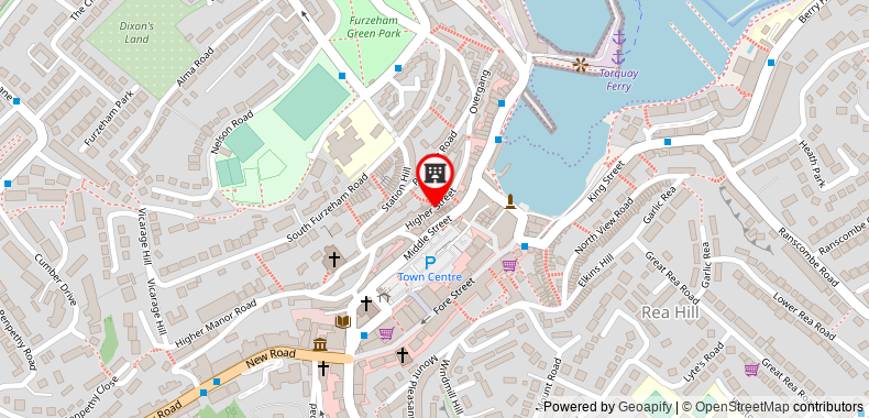 在地图上查看Quirky & Cosy Apartment in Brixham Centre, Devon